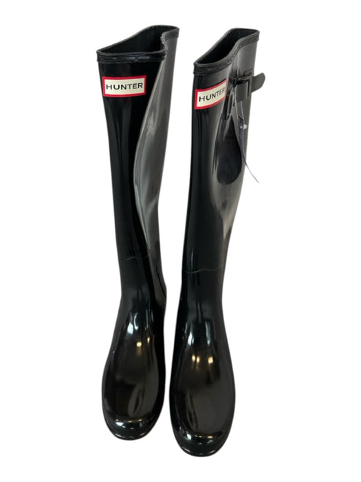 Hunter Shoe Size 8 Black Rubber Buckle Water proof Tall Boots Black / 8
