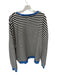 We The Free Size S Black, White & Blue Cotton Blend Stripe Crew Neck Sweatshirt Black, White & Blue / S