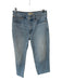Madewell Size 27 Light Wash Cotton Raw Hem High Waist Wide Leg Cropped Jeans Light Wash / 27