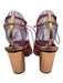 Zimmermann Shoe Size 38 Rose Gold & Pink Leather Metallic Strappy Sandals Rose Gold & Pink / 38