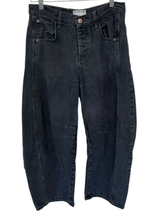 We The Free Size 26 Dark Wash Cotton Denim High Rise Barrel Leg Crop Jeans Dark Wash / 26