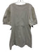 Hyacinth House Size XXL Cream White Cotton Short Puff Sleeve Back Zip Mini Dress Cream White / XXL