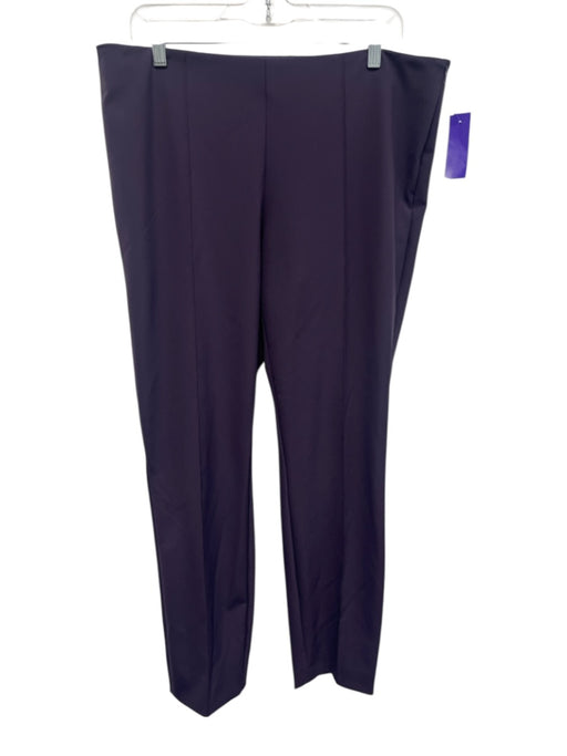 Escada Sport Size 44 Deep Purple Polyamide Blend Stretch Pintuck Front Pants Deep Purple / 44