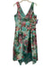 Teri Jon Size 12 Aqua Blue, Green, Pink Polyester Floral Beaded & Sequined Gown Aqua Blue, Green, Pink / 12