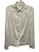 Akris Punto Size 12 Cream White Cotton Blend Grommet Detail Long Sleeve Top Cream White / 12