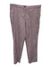 Etro Size 48 Purple & White Cotton Blend Striped Pocketed Button & Zip Fly Pants Purple & White / 48