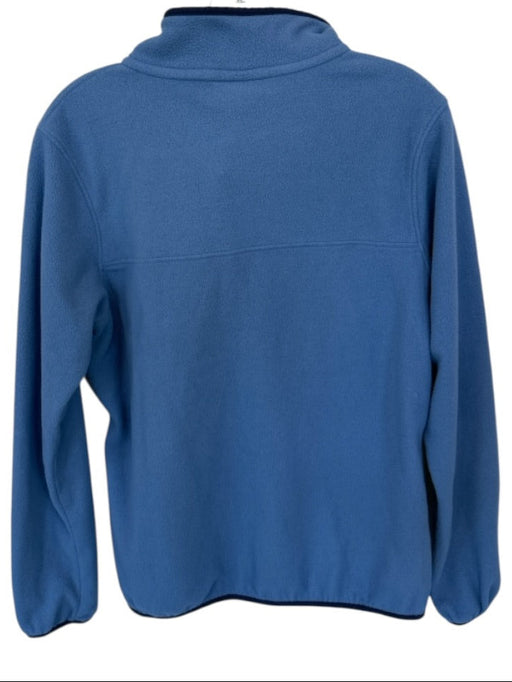 Patagonia Slate Blue & Navy Fleece Half Snap Long Sleeve Athletic Pullover Slate Blue & Navy / L