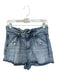 Veronica Beard Size 29 Light Wash Cotton Denim Paperbag Waist High Rise Shorts Light Wash / 29