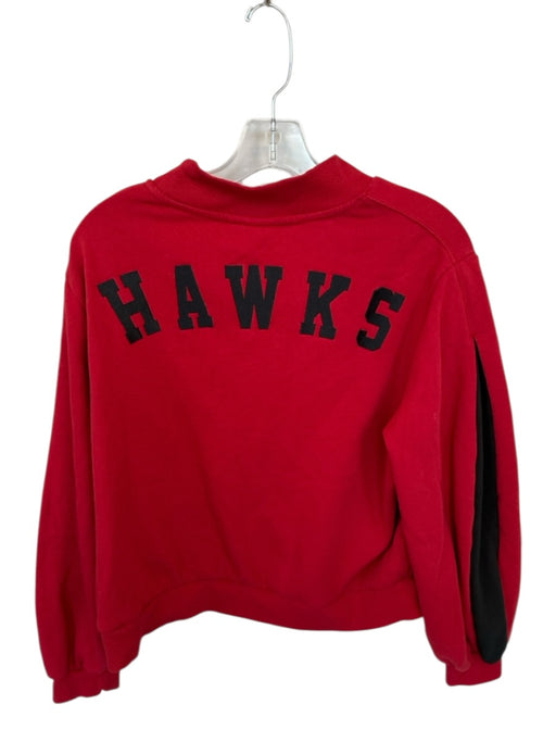 New Era Size L Red & Black Cotton & Polyester Long Sleeve Logo Sweatshirt Red & Black / L