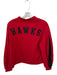 New Era Size L Red & Black Cotton & Polyester Long Sleeve Logo Sweatshirt Red & Black / L