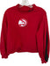 New Era Size L Red & Black Cotton & Polyester Long Sleeve Logo Sweatshirt Red & Black / L