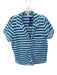 J.Crew Factory Size L Light & Dark  Blue Cotton Stripe Shorts Pajamas Light & Dark  Blue / L