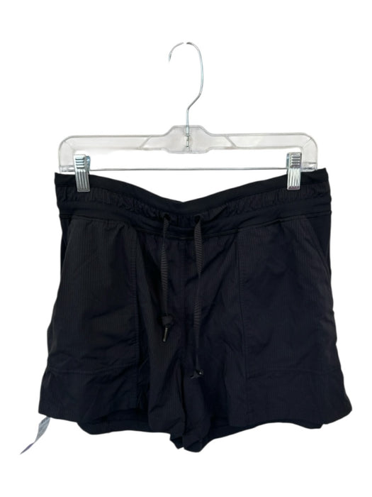 Lululemon Size 10 Black Nylon High Rise Bermuda drawsstring Athletic Shorts Black / 10