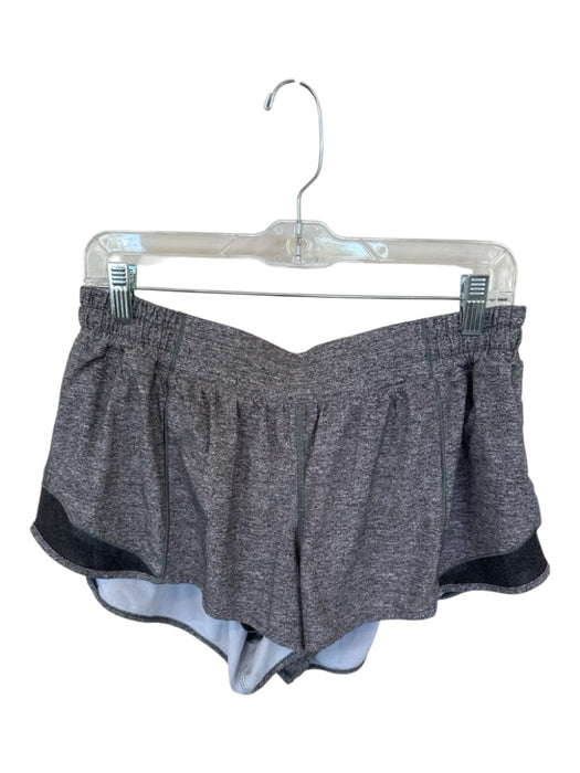 Lululemon Size 14 Grey Non Leather Heathered Low Rise Athletic Shorts Grey / 14