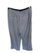 Athleta Size 8 White & Grey Synthetic Heathered Waist Detail Pockets Pants White & Grey / 8