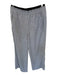 Athleta Size 8 White & Grey Synthetic Heathered Waist Detail Pockets Pants White & Grey / 8
