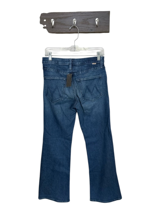 Mother Superior Size 26 Med Dark Wash Denim Mid Rise Wide Leg Belt loops Jeans Med Dark Wash / 26