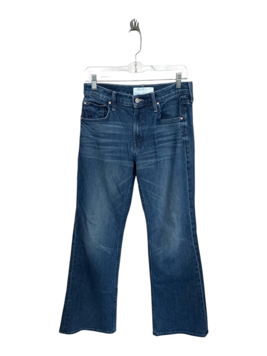 Mother Superior Size 26 Med Dark Wash Denim Mid Rise Wide Leg Belt loops Jeans Med Dark Wash / 26