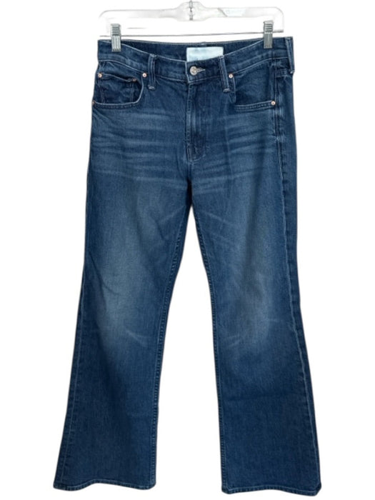 Mother Superior Size 26 Med Dark Wash Denim Mid Rise Wide Leg Belt loops Jeans Med Dark Wash / 26