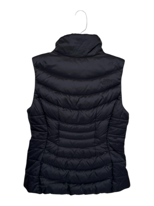 The North Face Size S Black Nylon Zip Up Puffer Sleeveless Athletic Jacket Black / S