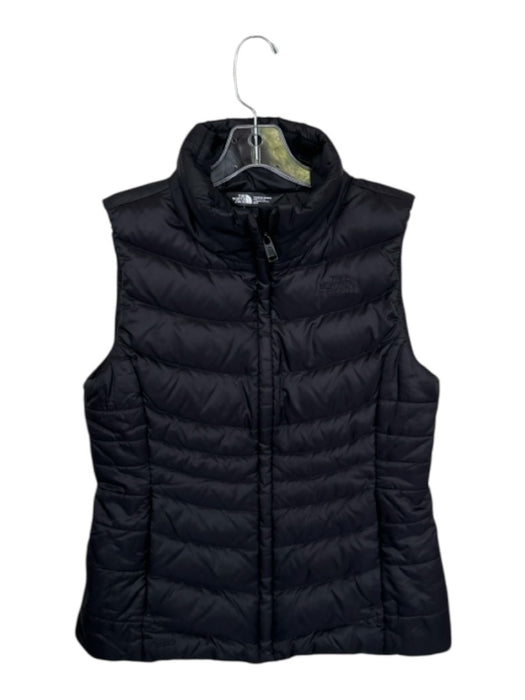 The North Face Size S Black Nylon Zip Up Puffer Sleeveless Athletic Jacket Black / S