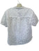 J. Crew Size 0 White Cotton Short Balloon Sleeve Eyelet Button Down Slip Top White / 0
