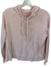 Faherty Size S Light Pink Organic Cotton Long Sleeve kangaroo Pocket Hoodie Light Pink / S