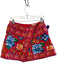 Chelsea & Violet Size Large Red & Multi Cotton Floral Faux Wrap Back Zip Skirt Red & Multi / Large