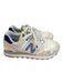 New Balance Shoe Size 7.5 White & Blue Nylon & Suede Low Top Lace Up Shoes White & Blue / 7.5