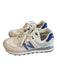 New Balance Shoe Size 7.5 White & Blue Nylon & Suede Low Top Lace Up Shoes White & Blue / 7.5