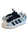 Adidas Shoe Size 7 Blue & Navy Suede Low Top Lace Up Round Toe Sneaker Shoes Blue & Navy / 7