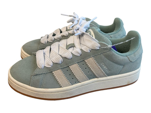 Adidas Shoe Size 7 Green & White Suede Low Top Lace Up Round Toe Sneaker Shoes Green & White / 7