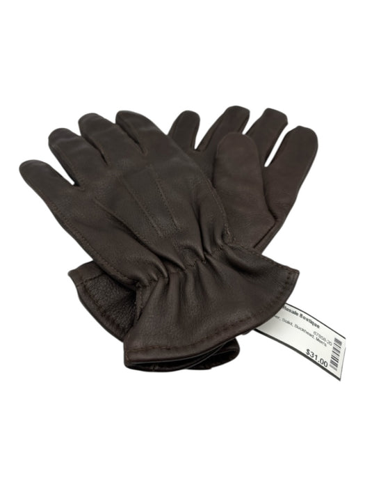 Wilson Brown Leather Solid Men's Gloves Brown