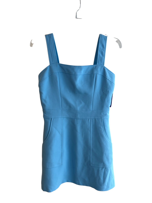 Amanda Uprichard Size Medium Sky Blue Polyester Lined Sleeveless Back Zip Dress Sky Blue / Medium