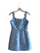Elliatt Size Medium Sky Blue Polyester Sleeveless Back Zip Applique Dress Sky Blue / Medium