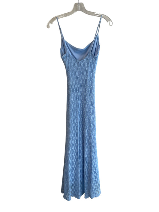 Bardot Size S Blue Polyamide Blend Square Neck Spaghetti Strap Maxi Dress Blue / S