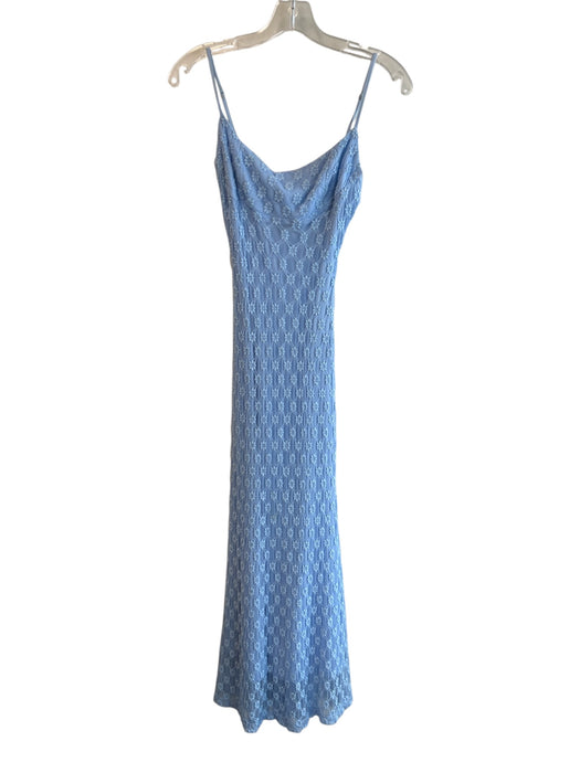 Bardot Size S Blue Polyamide Blend Square Neck Spaghetti Strap Maxi Dress Blue / S