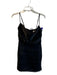 Superdown Size S Black Polyester Sheer Overlay Cowl Neck Spaghetti Strap Dress Black / S