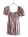 ASTR The Label Size XS Mauve Polyester Cotton Short Puff Sleeve Floral Dress Mauve / XS