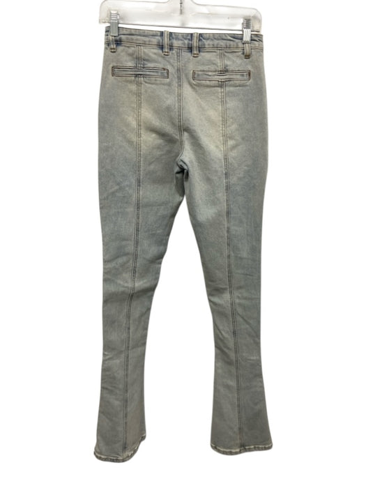SER.O.YA Size 26 Light Wash Cotton Blend Denim Zip Detail Paneled Flare Jeans Light Wash / 26