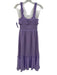Lovers and Friends Size XS Purple Polyester Sleeveless Scrunch Side Slits Dress Purple / XS