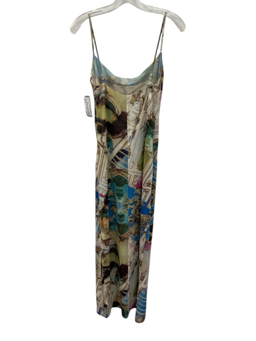 Miaou Size S White & Multi Polyester Blend Baroque Print Spaghetti Strap Dress White & Multi / S