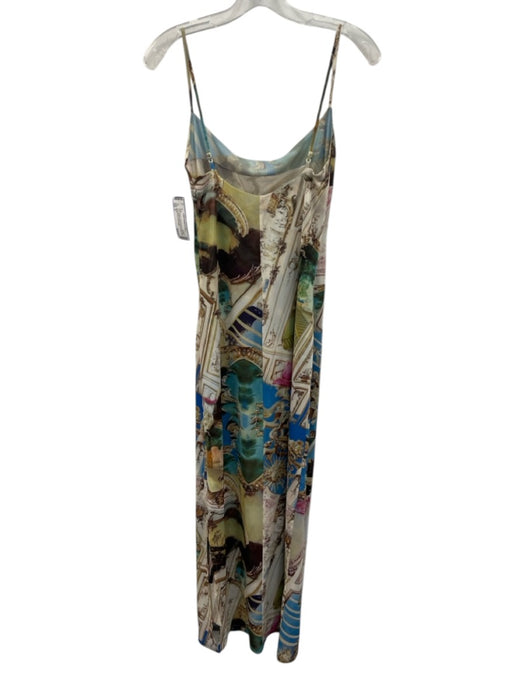 Miaou Size S White & Multi Polyester Blend Baroque Print Spaghetti Strap Dress White & Multi / S