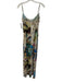 Miaou Size S White & Multi Polyester Blend Baroque Print Spaghetti Strap Dress White & Multi / S