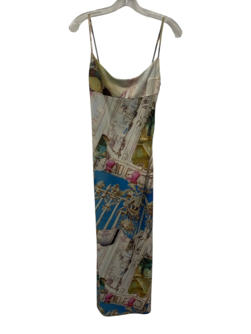 Miaou Size S White & Multi Polyester Blend Baroque Print Spaghetti Strap Dress White & Multi / S