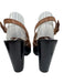 Veronica Beard Shoe Size 40 Brown Leather Upper Ankle Buckle Square Toe Sandals Brown / 40