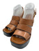 Veronica Beard Shoe Size 40 Brown Leather Upper Ankle Buckle Square Toe Sandals Brown / 40