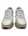 Veronica Beard Shoe Size 9.5 White & Beige Leather Upper Suede Detail Sneakers White & Beige / 9.5