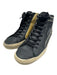 Golden Goose Shoe Size 40 Black & Gold Leather Upper Glitter Detail Sneakers Black & Gold / 40