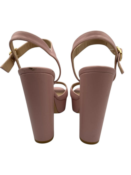 Stuart Weitzman Shoe Size 10.5 Blush Pink Leather Upper Ankle Buckle Sandals Blush Pink / 10.5
